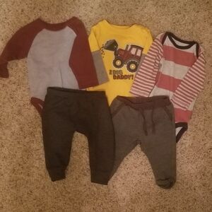 Baby Boy's Multi-Brand 3-6M 5PC Bundle.